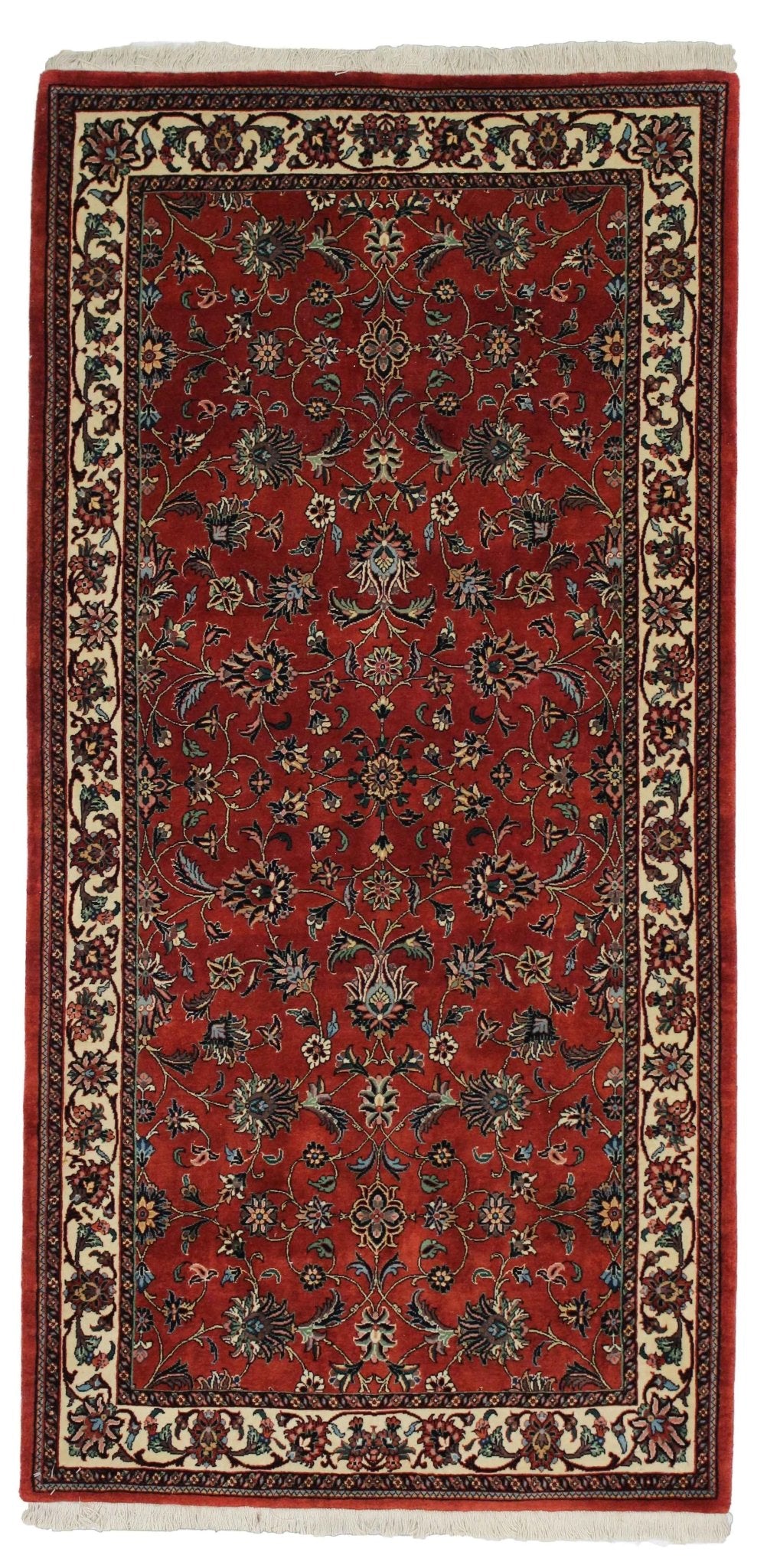 Canvello Hand Made Formal All Over Silkroad Bidjar Rug - 3'5'' X 7'0'' - Canvello