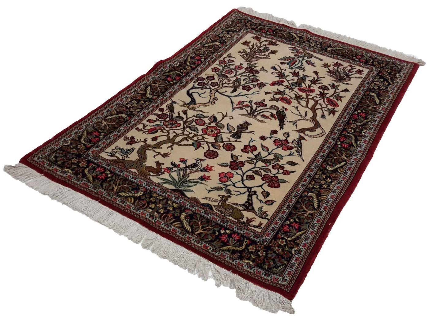 Canvello Hand Made Formal All Over Silkroad Bidjar Rug - 3'6'' X 5'2'' - Canvello