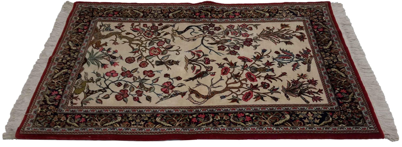 Canvello Hand Made Formal All Over Silkroad Bidjar Rug - 3'6'' X 5'2'' - Canvello