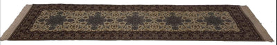 Canvello Hand Made Formal All Over Silkroad Isfahan Rug - 2'6'' X 8'4'' - Canvello