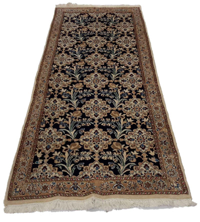 Canvello Hand Made Formal All Over Persian Nain 9 Line Rug - 2'11'' X 8'0''