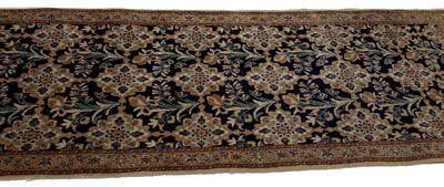 Canvello Hand Made Formal All Over Persian Nain 9 Line Rug - 2'11'' X 8'0''