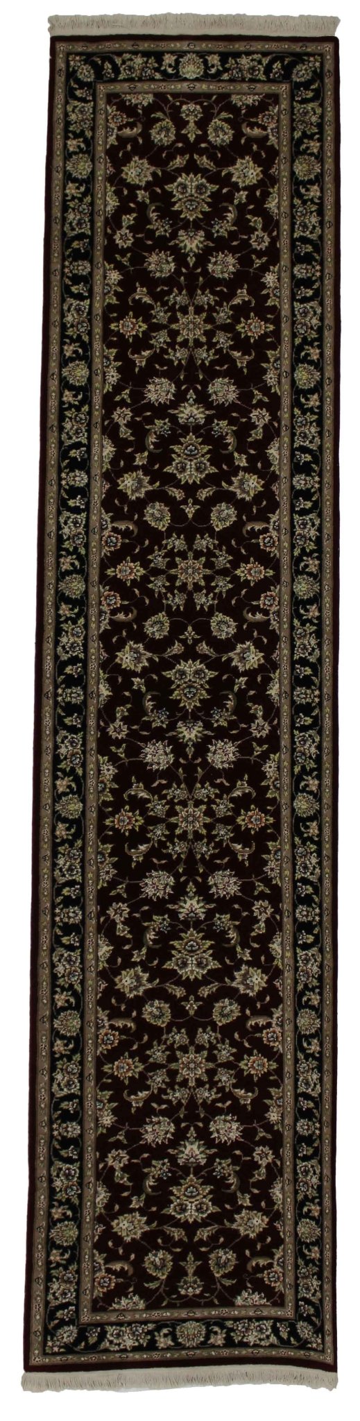 Canvello Hand Made Formal All Over Sino Tabriz Rug - 2'7'' X 12'0'' - Canvello