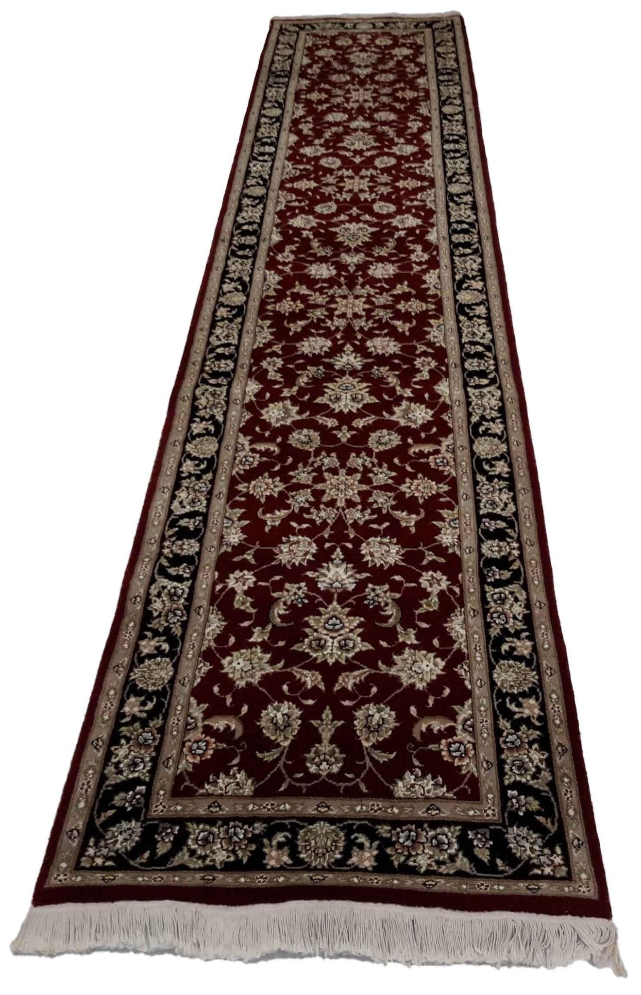 Canvello Hand Made Formal All Over Sino Tabriz Rug - 2'7'' X 12'0'' - Canvello