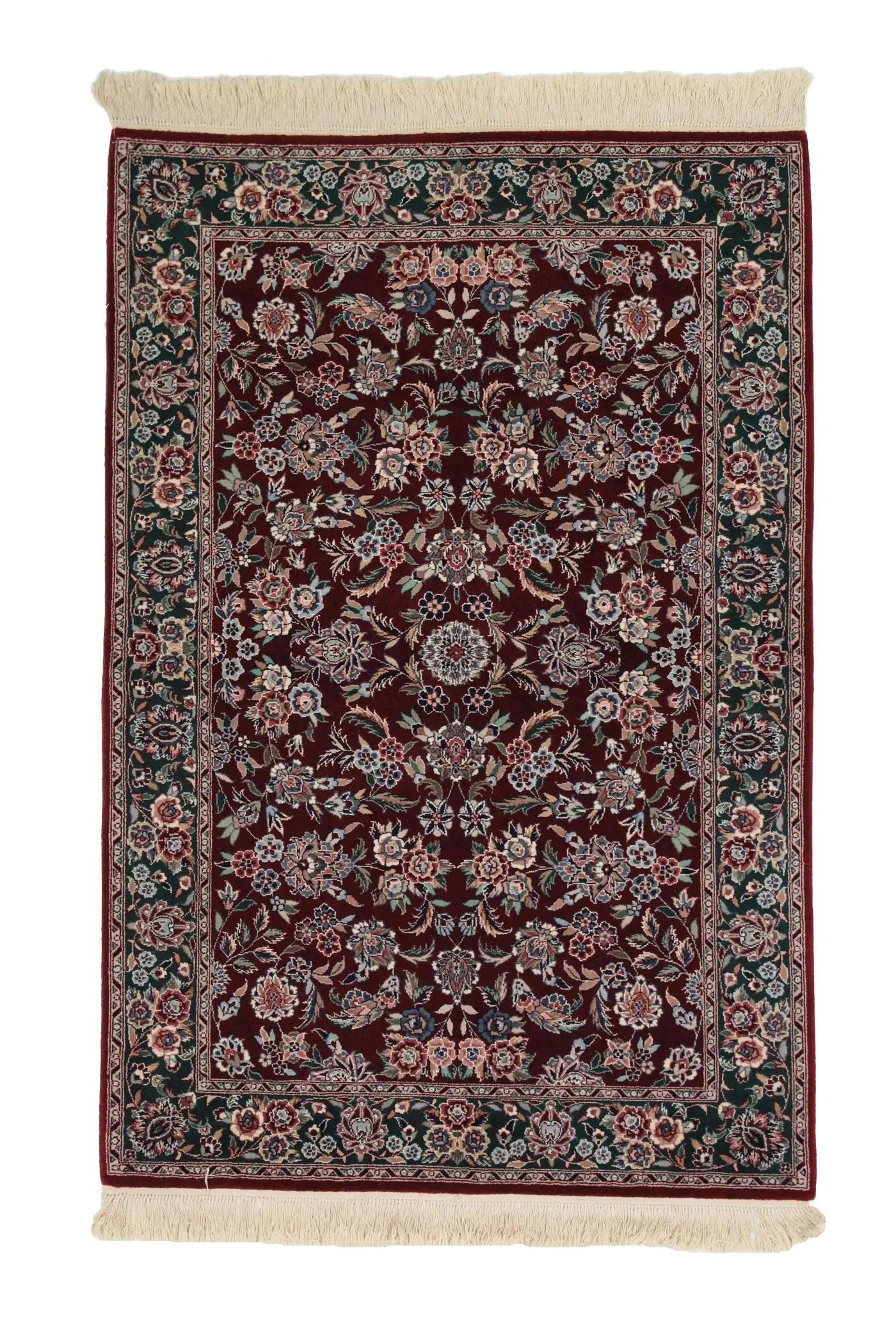 Canvello Hand Made Formal All Over Sino Tabriz Rug - 4'0'' X 6'0''