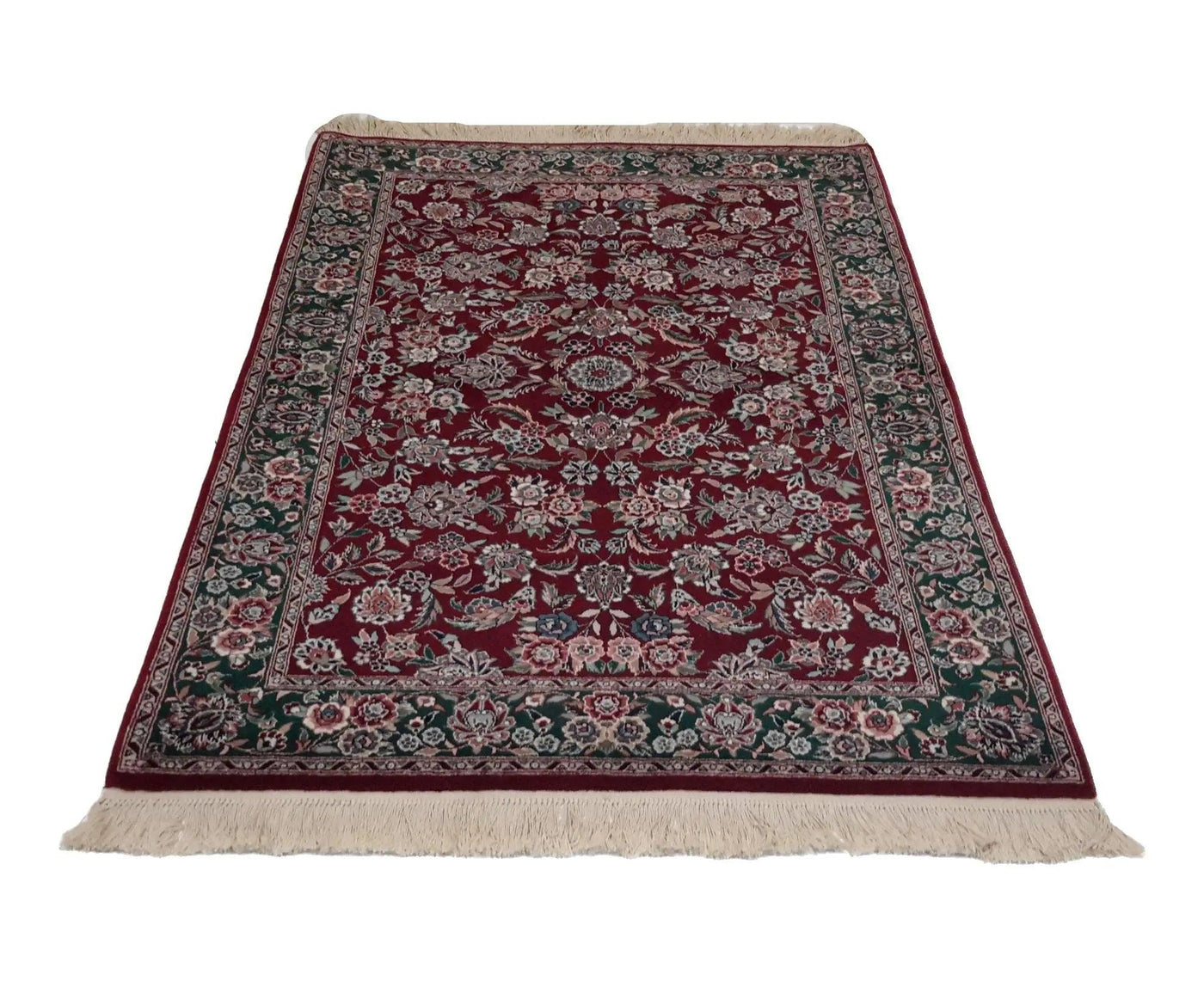 Canvello Hand Made Formal All Over Sino Tabriz Rug - 4'0'' X 6'0'' - Canvello