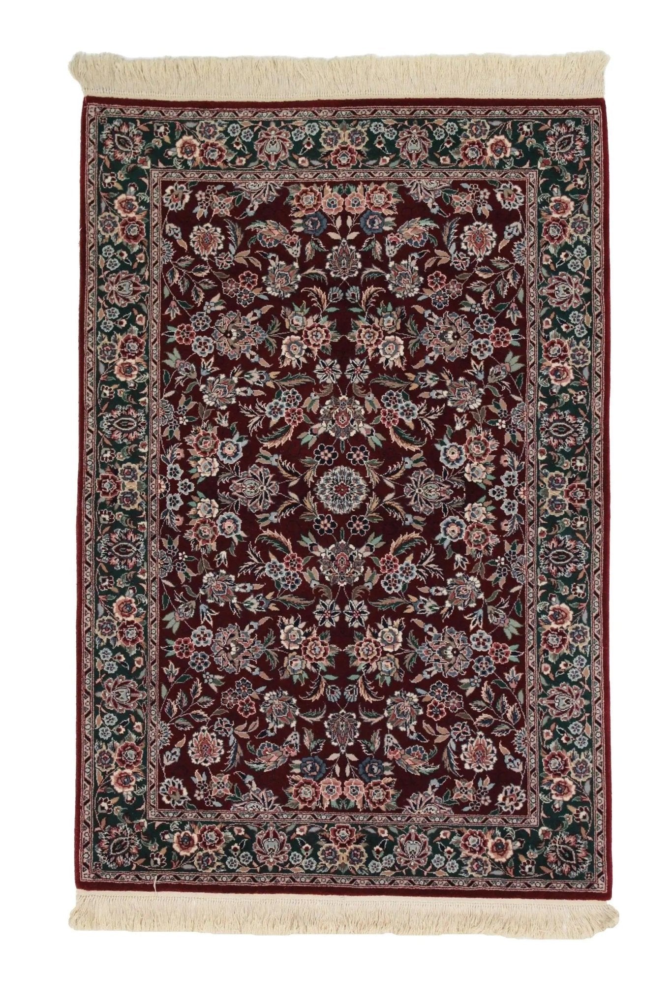 Canvello Hand Made Formal All Over Sino Tabriz Rug - 4'0'' X 6'0'' - Canvello