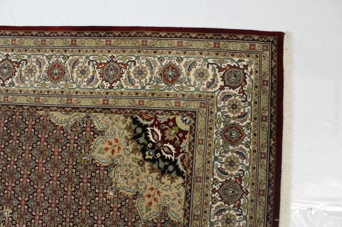 Canvello Hand Made Formal Medallion Indo Bidjar Rug - 8'1'' X 10'2'' - Canvello