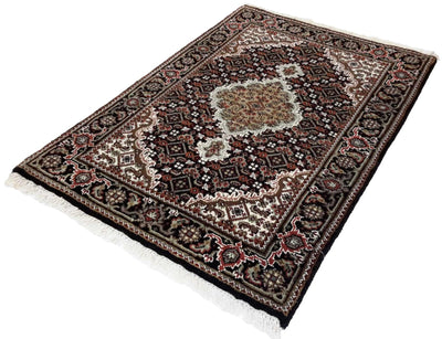 Canvello Hand Made Formal Medallion Indo Tabriz Rug - 2'0'' X 2'11'' - Canvello