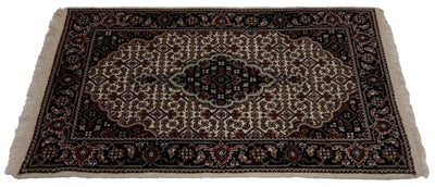 Canvello Hand Made Formal Medallion Indo Tabriz Rug - 2'0'' X 3'0'' - Canvello