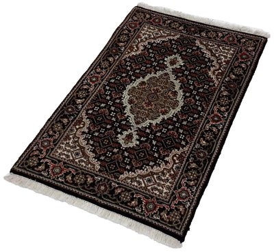 Canvello Hand Made Formal Medallion Indo Tabriz Rug - 2'0'' X 3'1'' - Canvello