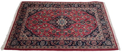 Canvello Hand Made Formal Medallion Silkroad Bakhtiary Rug - 3'0'' X 5'0'' - Canvello