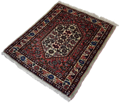 Canvello Hand Made Formal Medallion Silkroad Bidjar Rug - 1'6'' X 1'11'' - Canvello