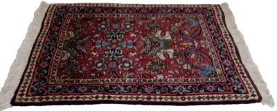 Canvello Hand Made Formal Medallion Silkroad Bidjar Rug - 1'7'' X 2'0'' - Canvello