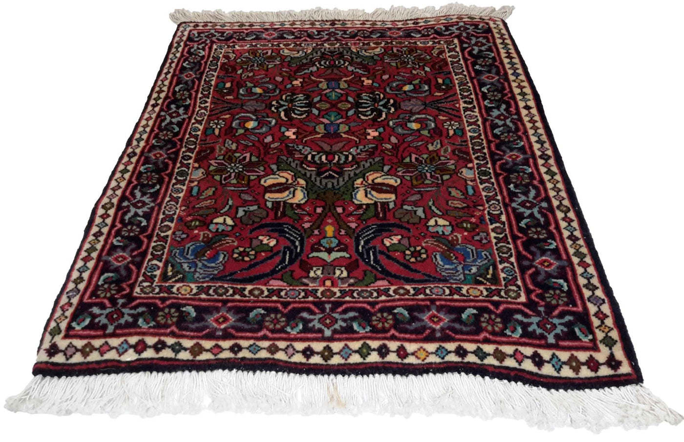 Canvello Hand Made Formal Medallion Silkroad Bidjar Rug - 1'7'' X 2'0'' - Canvello