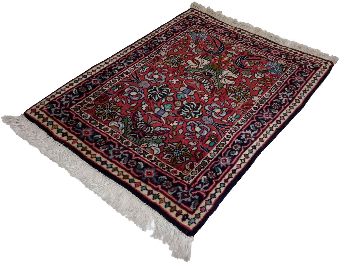 Canvello Hand Made Formal Medallion Silkroad Bidjar Rug - 1'7'' X 2'0'' - Canvello