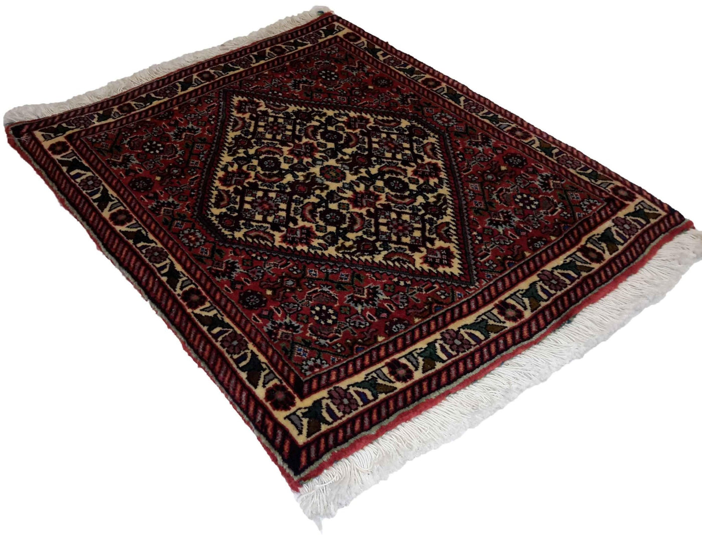 Canvello Hand Made Formal Medallion Silkroad Bidjar Rug - 1'8'' X 1'11'' - Canvello