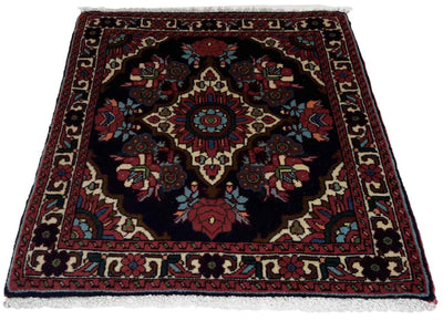 Canvello Hand Made Formal Medallion Silkroad Bidjar Rug - 1'8'' X 2'0'' - Canvello