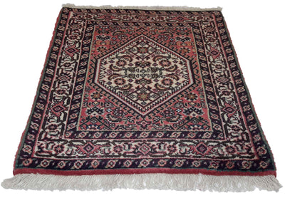 Canvello Hand Made Formal Medallion Silkroad Bidjar Rug - 1'8'' X 2'0'' - Canvello