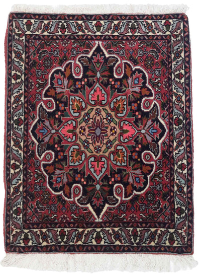 Canvello Hand Made Formal Medallion Silkroad Bidjar Rug - 1'8'' X 2'0'' - Canvello