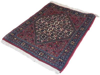 Canvello Hand Made Formal Medallion Silkroad Bidjar Rug - 1'8'' X 2'0'' - Canvello