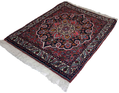 Canvello Hand Made Formal Medallion Silkroad Bidjar Rug - 1'8'' X 2'0'' - Canvello