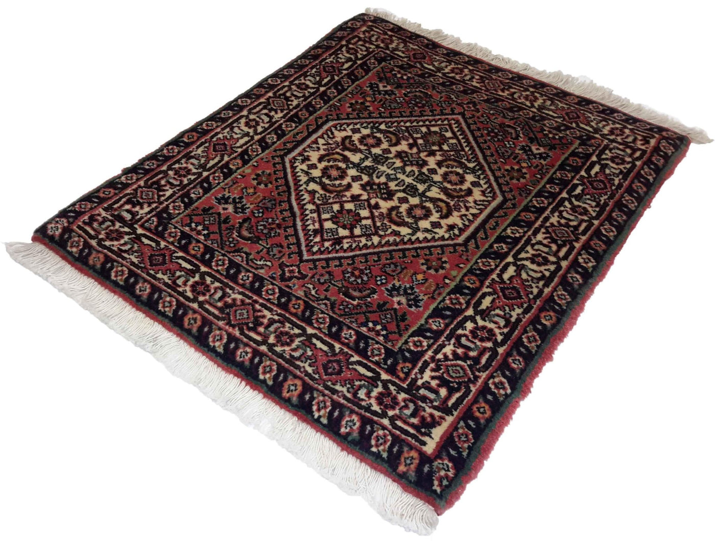 Canvello Hand Made Formal Medallion Silkroad Bidjar Rug - 1'8'' X 2'0'' - Canvello