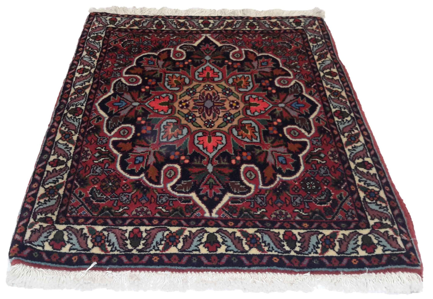 Canvello Hand Made Formal Medallion Silkroad Bidjar Rug - 1'8'' X 2'0'' - Canvello