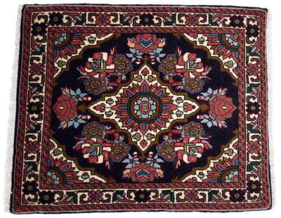 Canvello Hand Made Formal Medallion Silkroad Bidjar Rug - 1'8'' X 2'0'' - Canvello