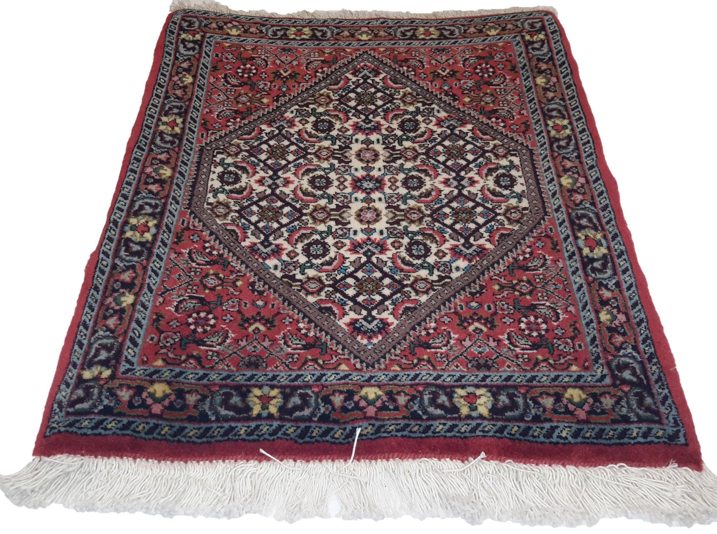 Canvello Hand Made Formal Medallion Silkroad Bidjar Rug - 1'8'' X 2'0'' - Canvello