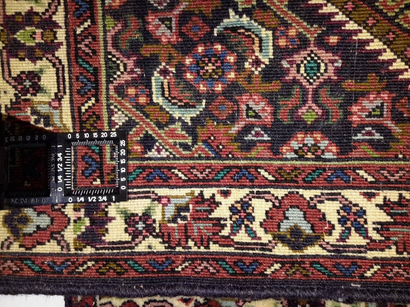 Canvello Hand Made Formal Medallion Silkroad Bidjar Rug - 1'8'' X 2'2'' - Canvello