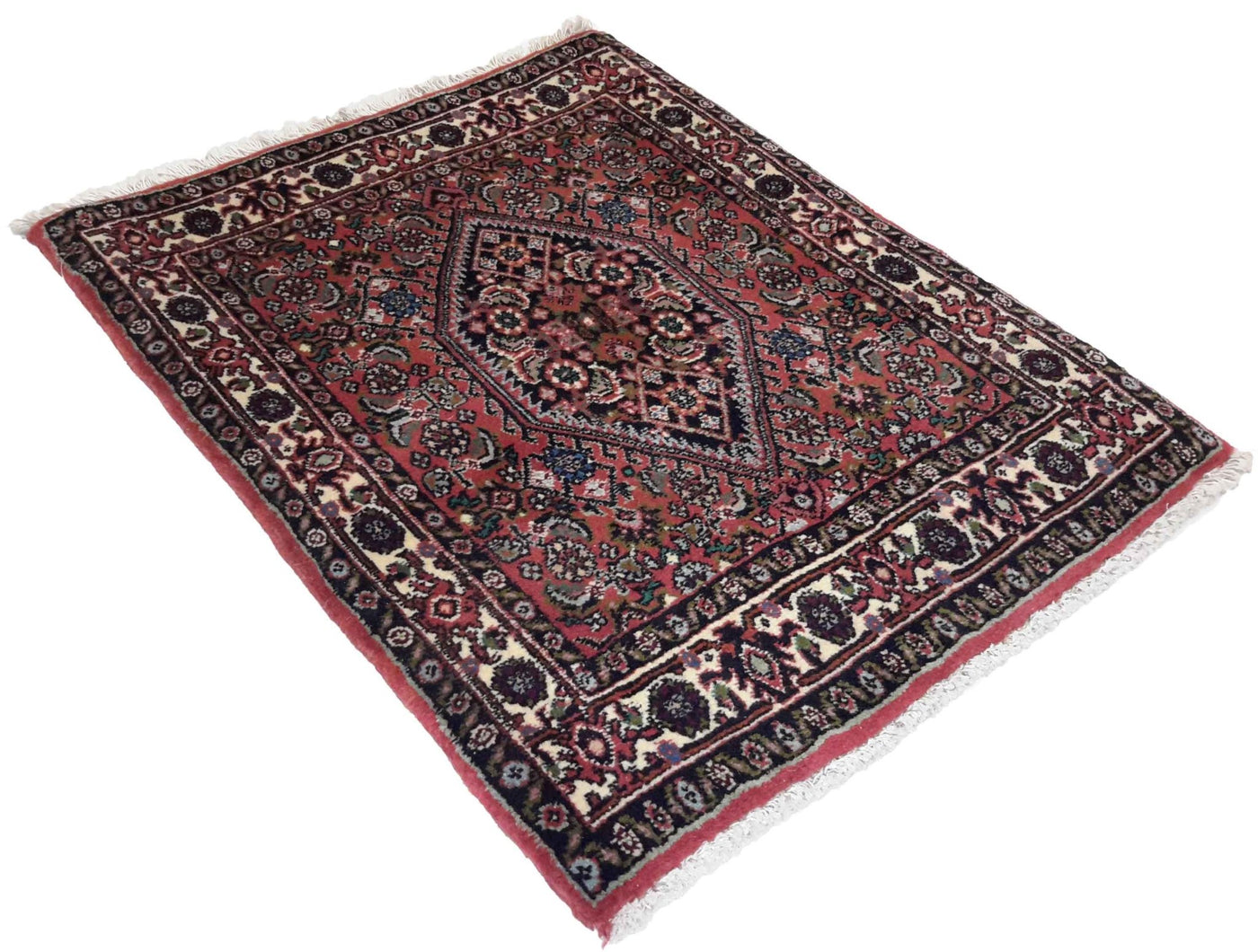 Canvello Hand Made Formal Medallion Silkroad Bidjar Rug - 1'8'' X 2'2'' - Canvello