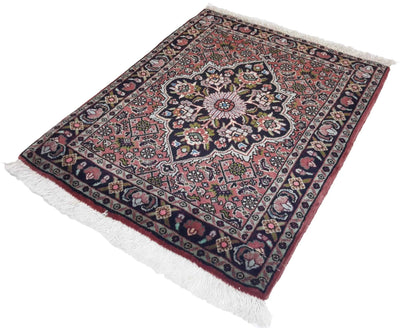 Canvello Hand Made Formal Medallion Silkroad Bidjar Rug - 1'8'' X 2'2'' - Canvello