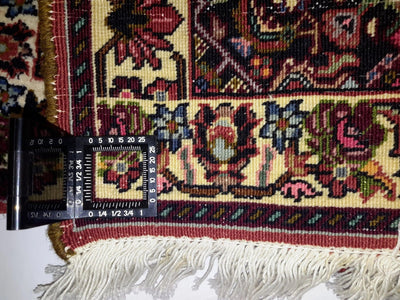 Canvello Hand Made Formal Medallion Silkroad Bidjar Rug - 1'9'' X 1'10'' - Canvello