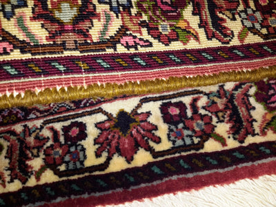 Canvello Hand Made Formal Medallion Silkroad Bidjar Rug - 1'9'' X 1'10'' - Canvello