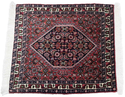 Canvello Hand Made Formal Medallion Silkroad Bidjar Rug - 1'9'' X 1'11'' - Canvello