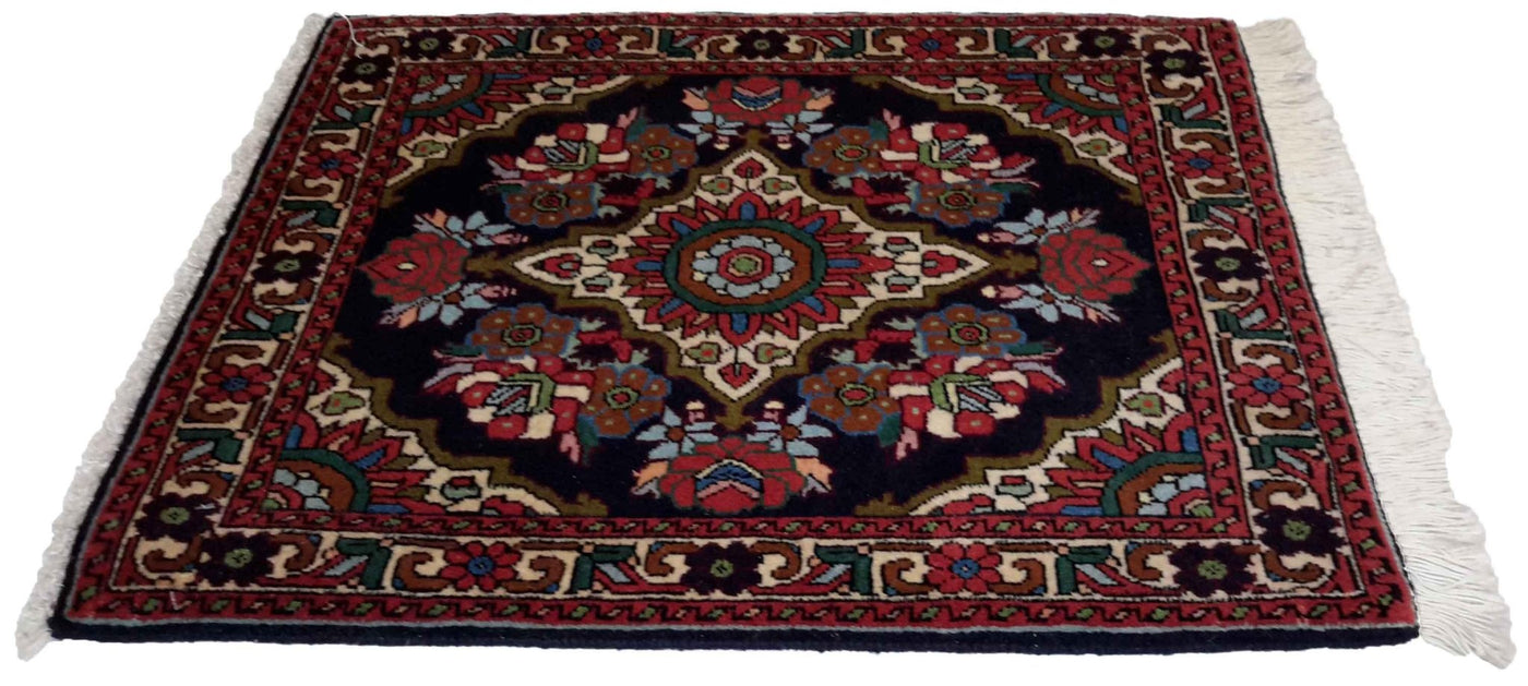 Canvello Hand Made Formal Medallion Silkroad Bidjar Rug - 1'9'' X 2'0'' - Canvello