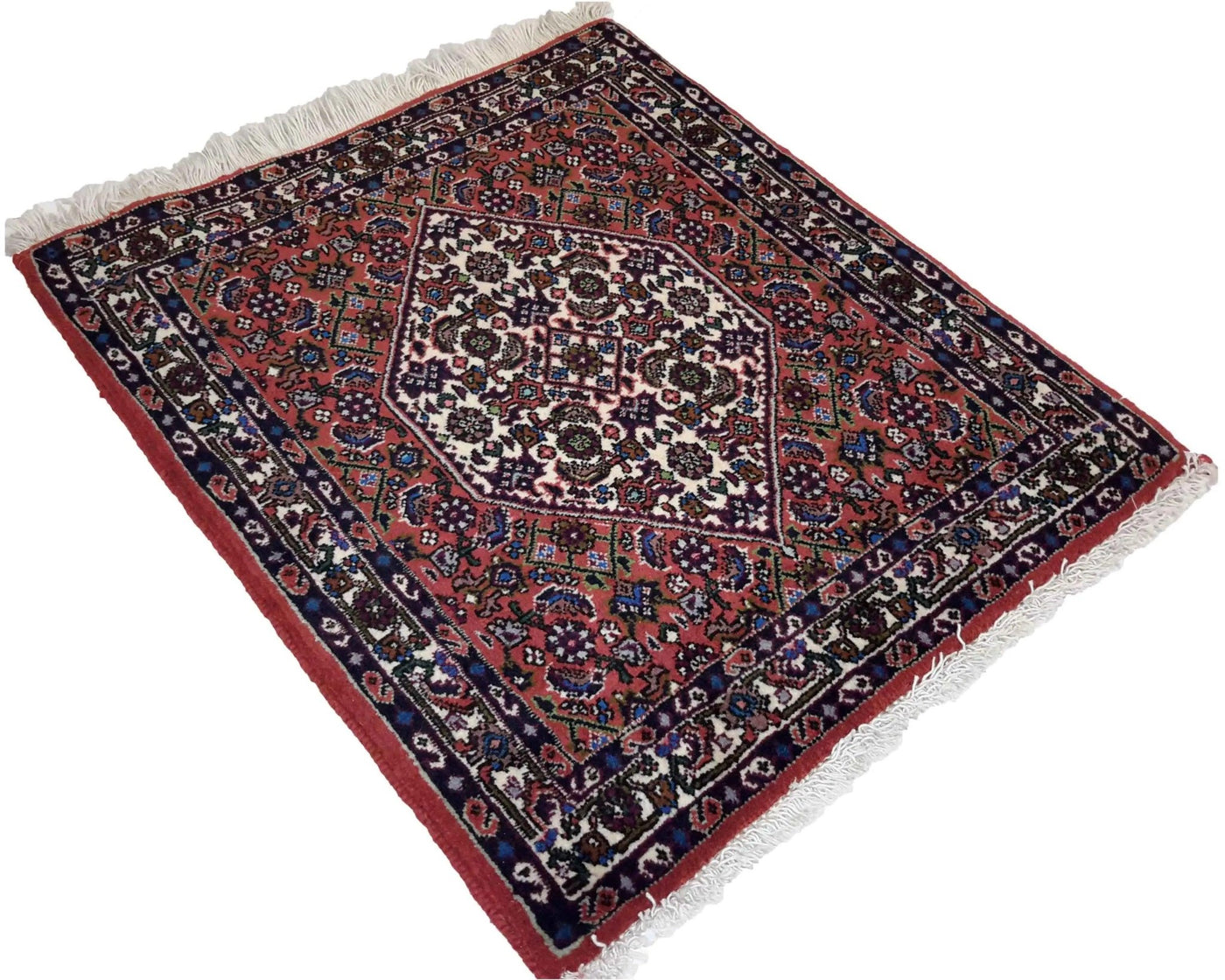 Canvello Hand Made Formal Medallion Silkroad Bidjar Rug - 1'9'' X 2'0'' - Canvello