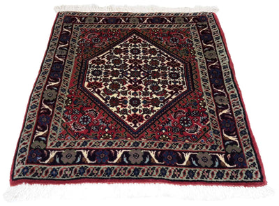 Canvello Hand Made Formal Medallion Silkroad Bidjar Rug - 1'9'' X 2'1'' - Canvello