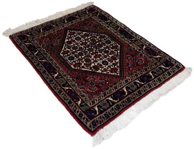 Canvello Hand Made Formal Medallion Silkroad Bidjar Rug - 1'9'' X 2'1'' - Canvello