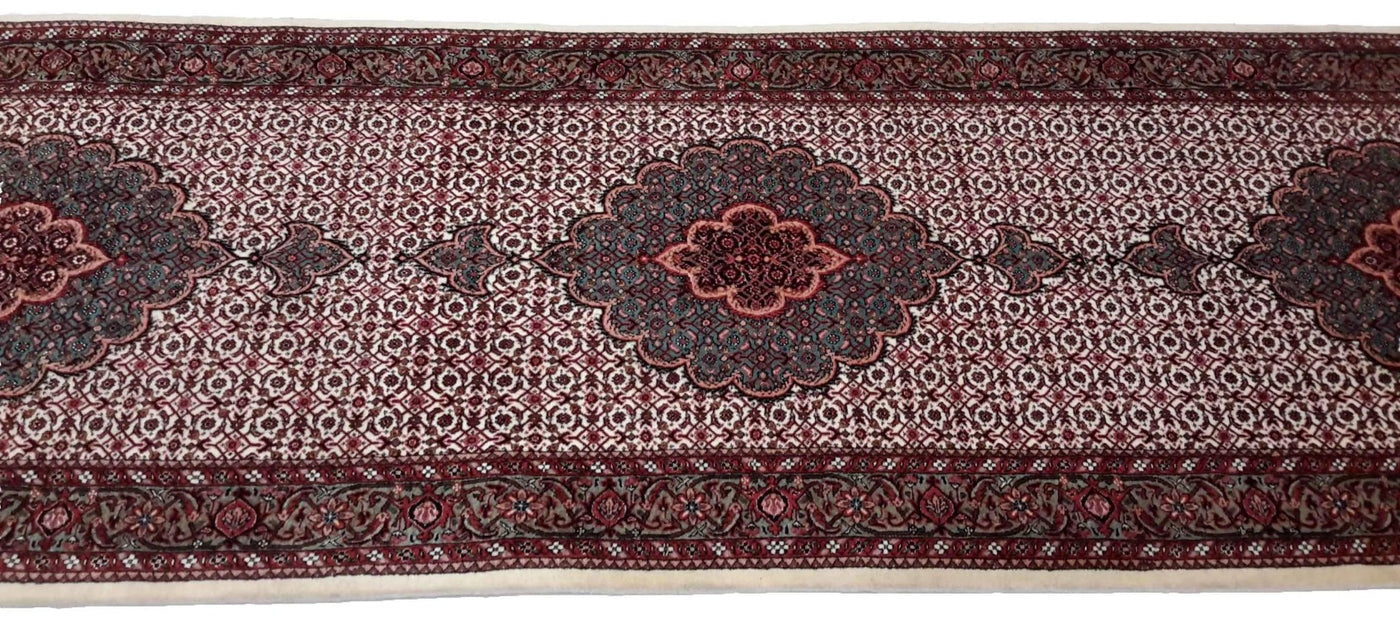 Canvello Hand Made Formal Medallion Silkroad Bidjar Rug - 2'11'' X 10'2'' - Canvello