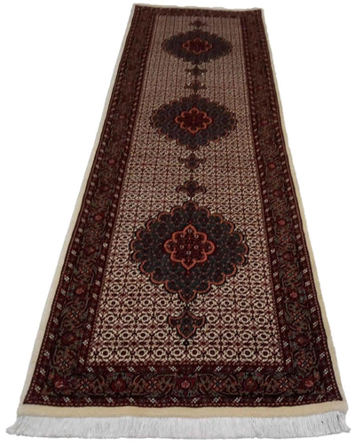 Canvello Hand Made Formal Medallion Silkroad Bidjar Rug - 2'11'' X 10'2'' - Canvello