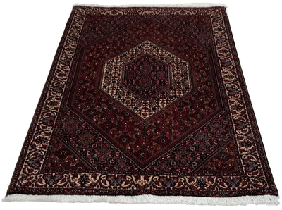 Canvello Hand Made Formal Medallion Silkroad Bidjar Rug - 3'8'' X 5'9'' - Canvello