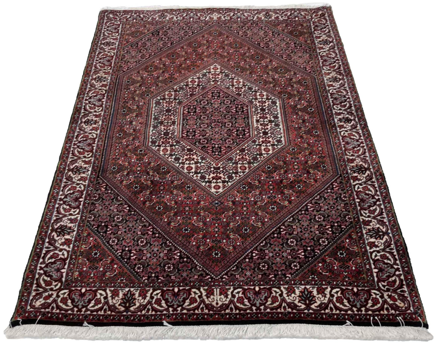 Canvello Hand Made Formal Medallion Silkroad Bidjar Rug - 3'8'' X 5'9'' - Canvello