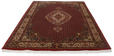 Canvello Hand Made Formal Medallion Silkroad Bidjar Rug - 6'10'' X 9'9'' - Canvello