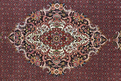 Canvello Hand Made Formal Medallion Silkroad Bidjar Rug - 6'10'' X 9'9'' - Canvello