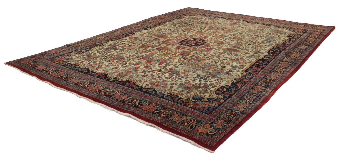 Canvello Hand Made Formal Medallion Silkroad Bidjar Rug - 8'11'' X 12'3'' - Canvello