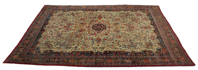 Canvello Hand Made Formal Medallion Silkroad Bidjar Rug - 8'11'' X 12'3'' - Canvello