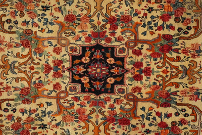 Canvello Hand Made Formal Medallion Silkroad Bidjar Rug - 8'11'' X 12'3'' - Canvello