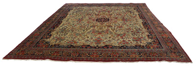 Canvello Hand Made Formal Medallion Silkroad Bidjar Rug - 8'11'' X 12'3'' - Canvello